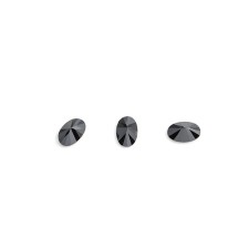 Crystals for volumetric inlay TNL “Oval”, No. 1, Black, 10 pcs