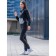Female ishomatic costume, size 48, black color, blue