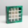 Box for sweets, confectionery packaging, 16 cells, “malachite” 17.7 x 17.7 x 3.8 cm