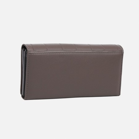 Women's wallet on magnets, gray color-1