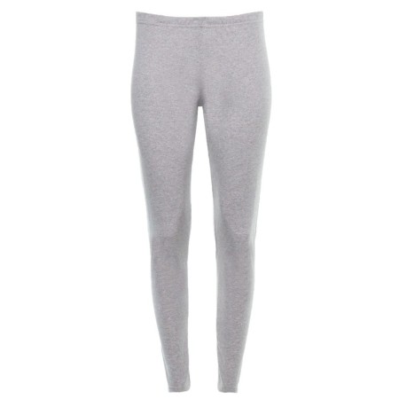 Female leggings elongated, color gray melange, size 50-2