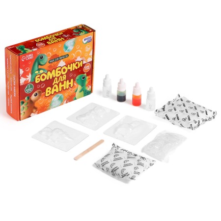 Set for creativity. DIY bombs for baths "World of dinosaurs"-1