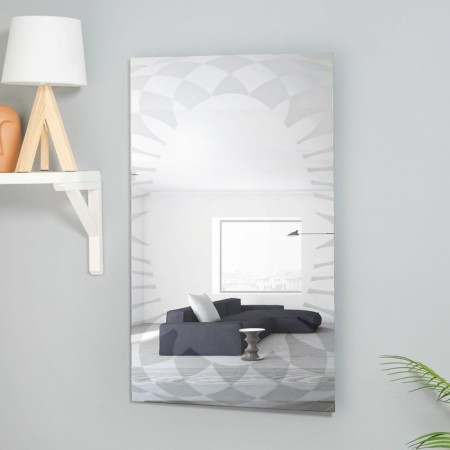Mirror, wall -mounted, with sandblasting graphics, 80 × 50 cm