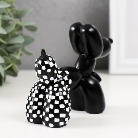 Polystone souvenir "Black balloon - dog, chess" 9x4.5x11 cm-2