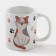 Mug - chameleon ceramic share "cat", 350 ml, white color