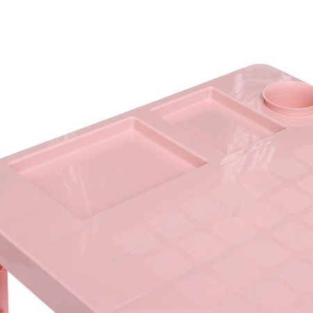Children's table with a cup holder, pink color-2