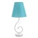 Lamp table Marcel 1x15W E14 18x18x42cm White/turquoise Risalux