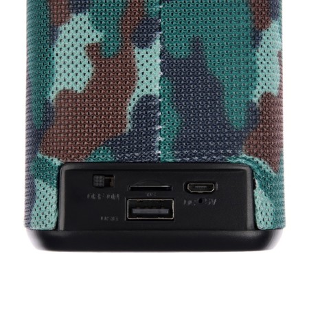 Portable column LM-882, 10 W, Bluetooth 5.0, 800 mAh, backlight, Micro SD, khaki-3