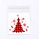 BOPP package with sticky tape, "Christmas tree", 10*10+3cm