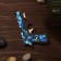 Wooden souvenir "Rezin -shooting, blue camouflage" + 4 elastic bands