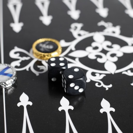 Backgammon in a bag with the field "Ship", 13 x 20 cm-4