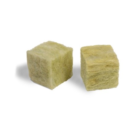 Ecover substrate mineral wool in a cube for plant seedlings, for hydroponics, 4 × 4 × 4 cm-2