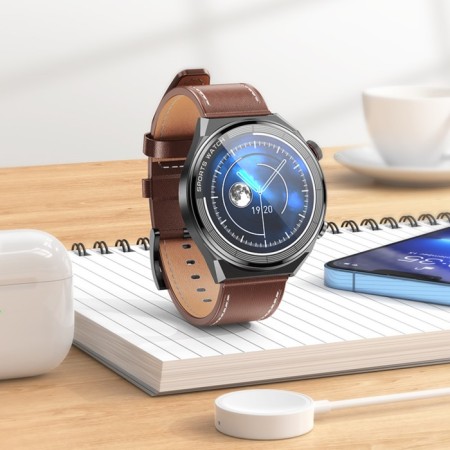 Smart hours Hoco Y11, 1.5 ", 360x360, IP68, BT5.0, 320 mAh, black-8