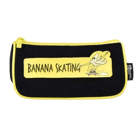 Penal soft, 1 compartment, 85 x 220 x 55 mm, voluminous, Phoenix "Banana on Bord" Black/Yellow 62081-1