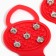 Ice-glasses 5 spikes size 26-35, red, children's