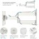 Kromax Atlantis-40 White 22 "-65" Max. 40kg, wall turn and nak 102951