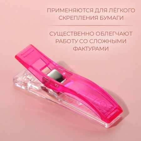Clips for the cut, 5.5 cm, 5 pcs, colorful color-1