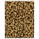 Pillow Glass "Leopard pattern, decorative, size 16x45 cm