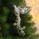 Decoration Christmas tree "bird" radiance 9.5x16 cm, gold