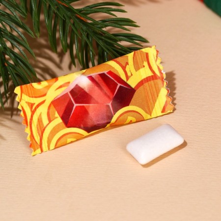 New Year! Chewing gum "New Year: Talisman of Wealth" in a postcard, 1 pc. x 1.36 g.-2