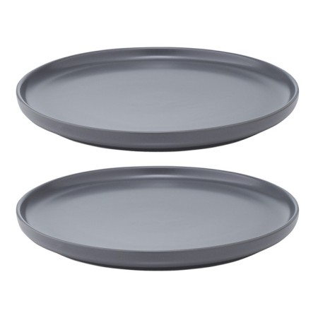 Set of plates Tkano Essential, 20 cm, 2 pcs, dark gray color
