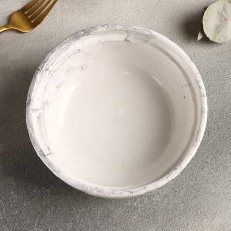 Porcelain plate Bolla Bianca, 600 ml, D = 15.5 cm-1