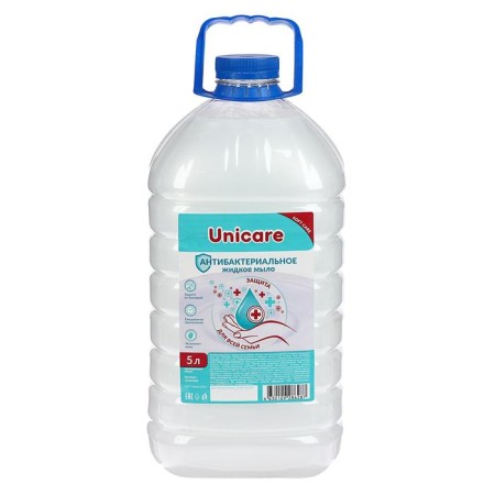 Unicare liquid soap, antibacterial, 5 liters