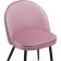 STILL WITH A METAL CARCAS DODO Metal/velor, black/pink 48x54x77 cm
