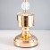 LUANA Table lamp E27 40W gold 25x24x41 cm Risalux