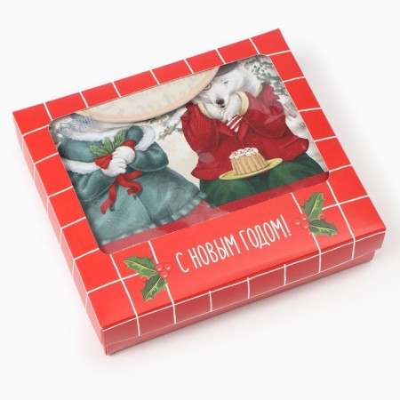 Set of Gift "Ethel" Winter Holidays, apron, towel, Take-9
