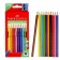 Jumbo 10 pencils 10 colors, Faber-Castell, three-sided, with a sharpener, cardboard box