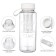 Water bottle, 800 ml, 22 x 10.5 cm, with sieve, white