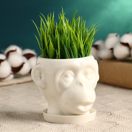 Pot "Monkey Head" 10x9x8cm