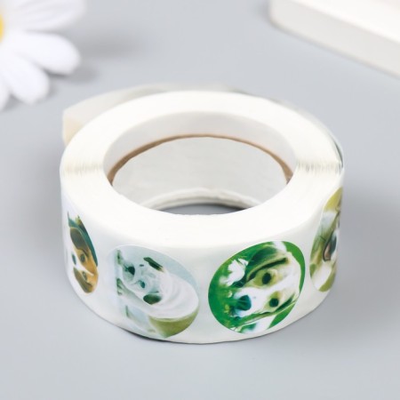 Stick Paper "Dog" d = 2.5 cm 500 pcs in a roll 3x6.5x6.5 cm-2