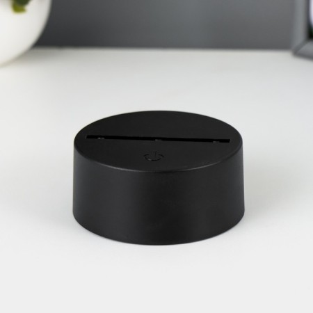 The base of the lamp with DPD LED 16 colors USB black 10x10x3.5 cm Risalux
