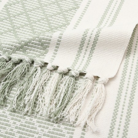 Ethel Scande -green path 38*150 cm, 50%cotton 50%linen-5