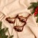Jewelry decoration "Singing Birds" (set 3 pcs) 10x7 cm, brown