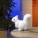 LED figure "Squirrel" 7 × 14 × 5 cm, phlock, batteries CR2032x2 (not in the kit), glow warm white