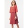 Female dress, size 42, coral color