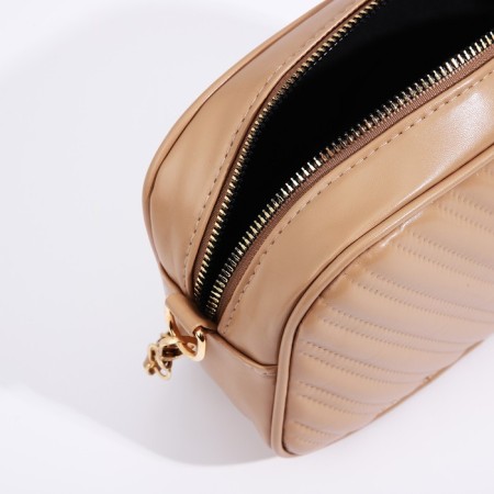 Cross-Bodi Bag on a zipper, beige color-5