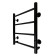 The electric heated tower "Sanprise" Aurora P4, 400x500 mm, universal, black