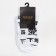 Women's socks minku "hieroglyphs", white color, size 38-39 (25 cm)