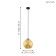 Albaraccin chandelier 1x40W E27