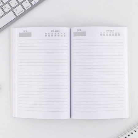Set "February 23 Blue Tank": A5 Diary 80 sheets and eco -hand-2