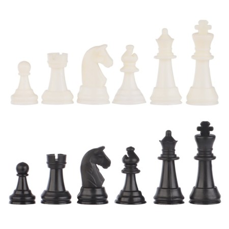 Chess figures, plastic, King H-4.2 cm, Pig H-2 cm-2