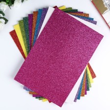 A set of glitter foamiran 