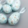 Decor Easter suspension "Egg with flowers and patterns" set 6x4 cm