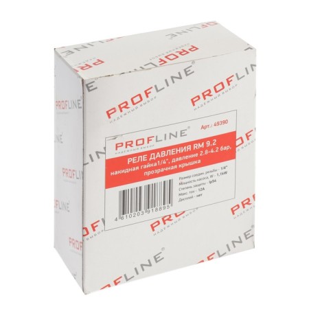 PROFLINE RM 9.2 pressure relay, pitch nut 1/4 ", pressure 2.8-4.2 bar, transparent cover-3