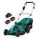 Lawn mower Battery bison GKL-4336-42, 18 V, battery 2x4 Ah, bevel width 43 cm, 15 kg
