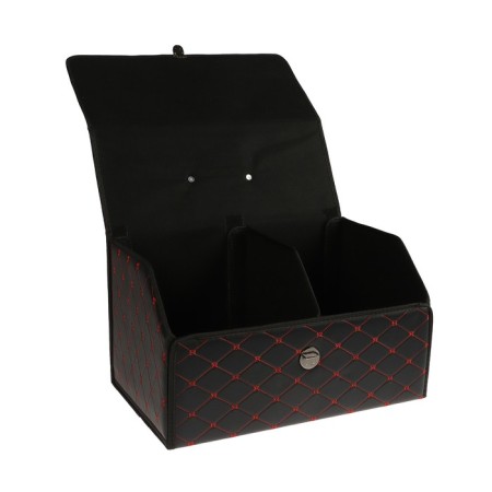 Organizer COFR in the trunk, 55 x 30 x 31 cm, eco-leather, black-red-2